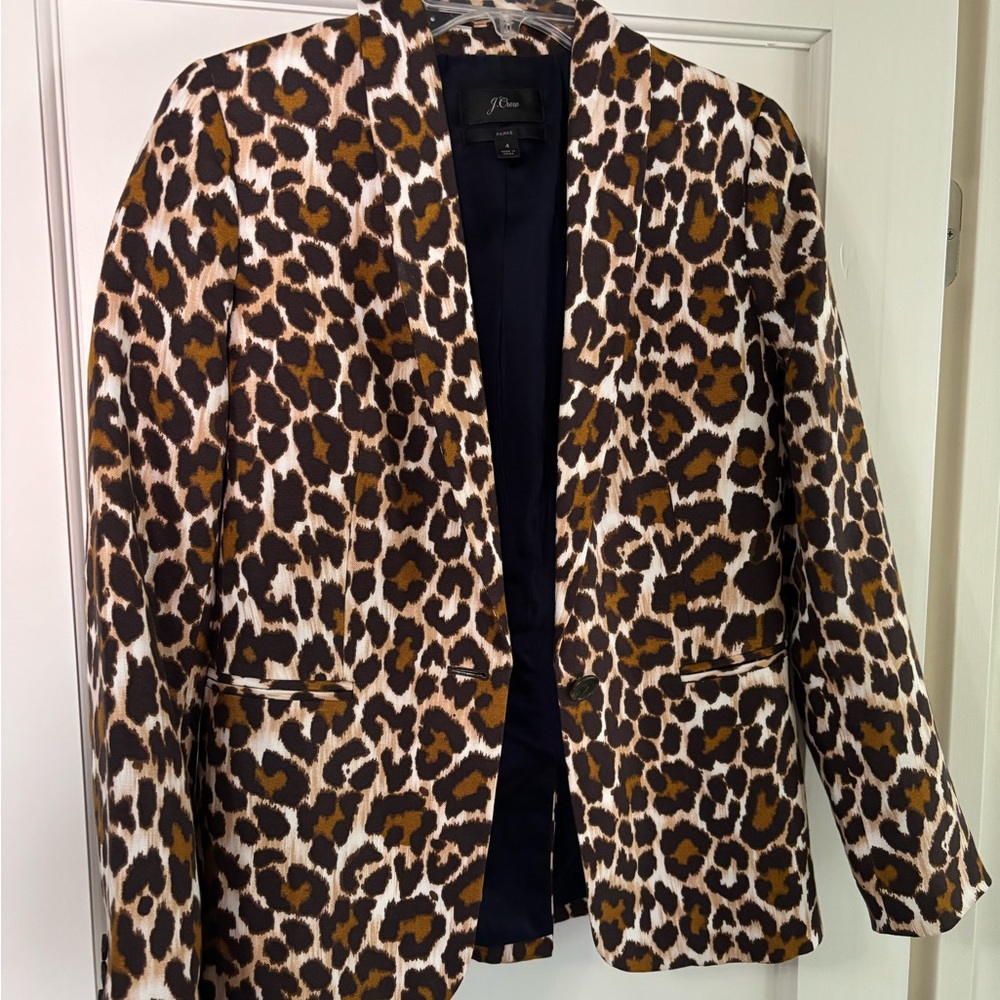 J. Crew Leopard Print Women's Jacket